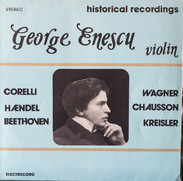 Buy George Enescu Historical Recordings Eclectico