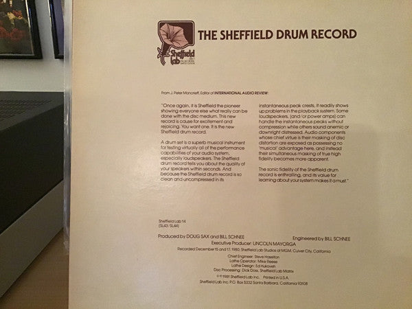 Jim Keltner / Ron Tutt : The Sheffield Drum Record (12", Ltd, Dir)