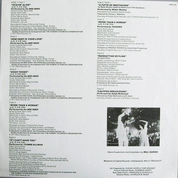 Various : Saturday Night Fever (The Original Movie Sound Track) (2xLP, Album, Ltd, Sil)