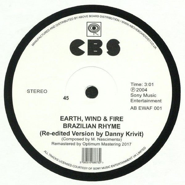 Earth, Wind & Fire : Brazilian Rhyme / Runnin' (12", RE, RM)