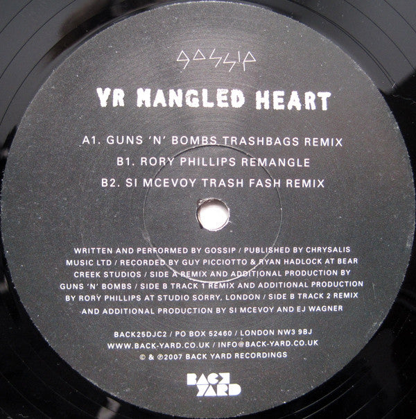 Gossip* : Yr Mangled Heart (12")