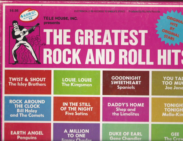 Various : The Greatest Rock And Roll Hits (4xLP, Comp, Enh, Tel + Box)