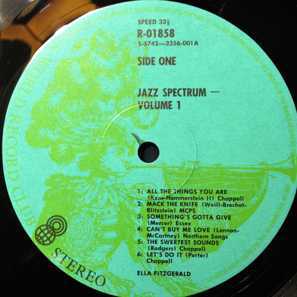 Ella Fitzgerald : Jazz Spectrum Vol. 1 (LP, Comp, Club, RE)
