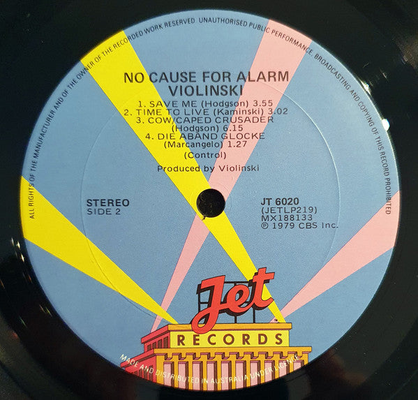 Violinski : No Cause For Alarm (LP, Album)