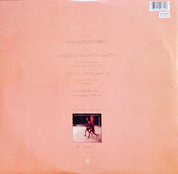 Paul Simon : The Obvious Child (12", Single)