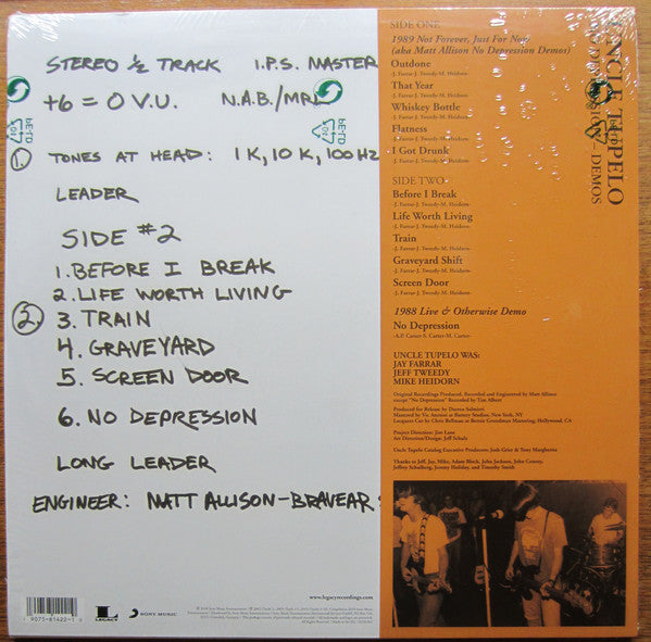 Uncle Tupelo : No Depression - Demos (LP, Album)