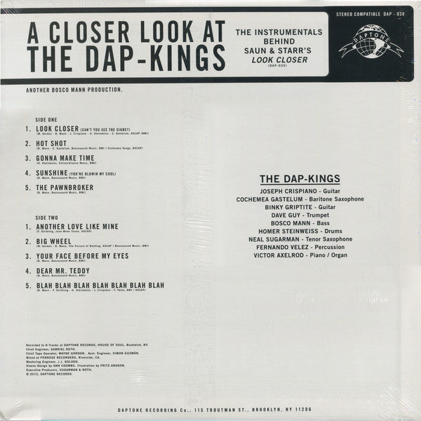 The Dap-Kings : A Closer Look At The Dap-Kings - The Instrumentals Behind Saun And Starr's 'Look Closer' (LP, RSD, Ltd, Blu)