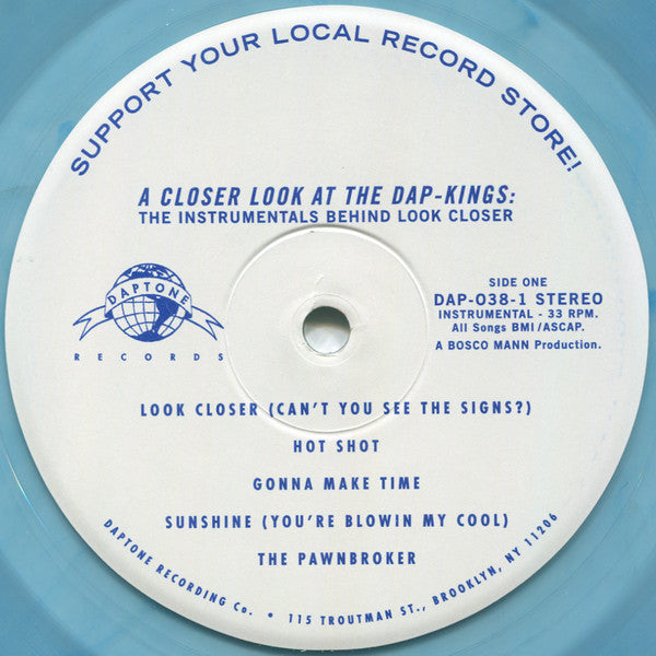 The Dap-Kings : A Closer Look At The Dap-Kings - The Instrumentals Behind Saun And Starr's 'Look Closer' (LP, RSD, Ltd, Blu)