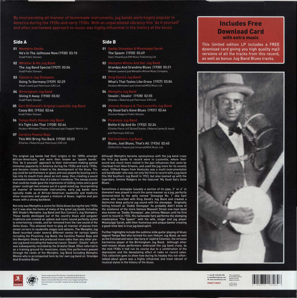 Various : The Rough Guide To Jug Band Blues (Reborn And Remastered) (LP, RSD, Comp, Ltd, RM)