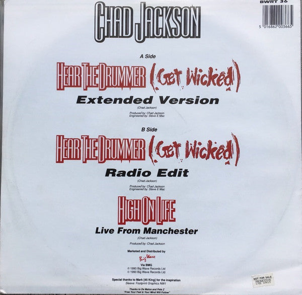 Chad Jackson : Hear The Drummer (Get Wicked) (12", Single)