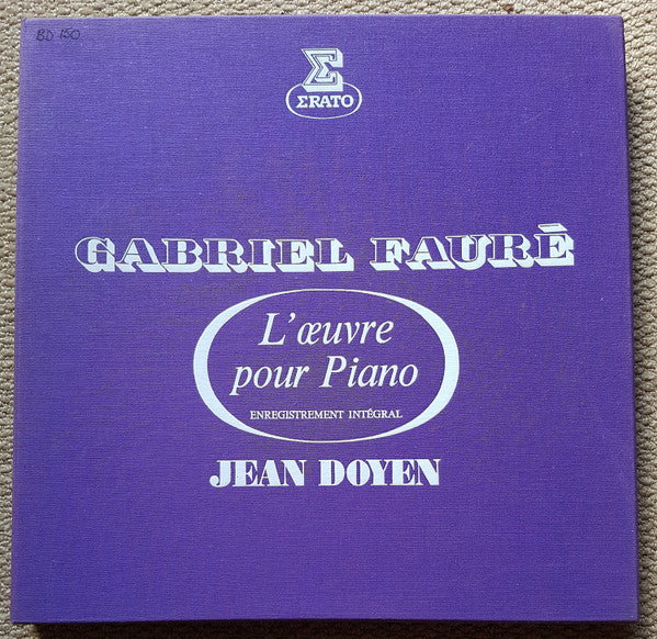 Gabriel Fauré, Jean Doyen : L'oeuvre pour piano (5xLP + Box)