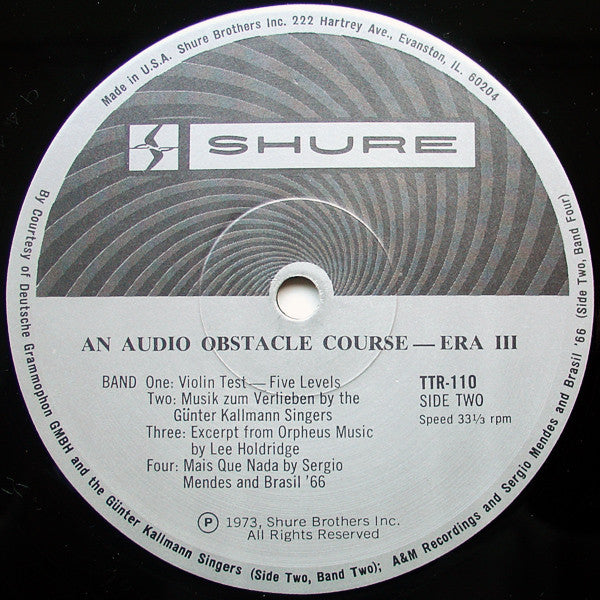 Various : Audio Obstacle Course - Era III (The Shure Trackability Test Record) (LP)