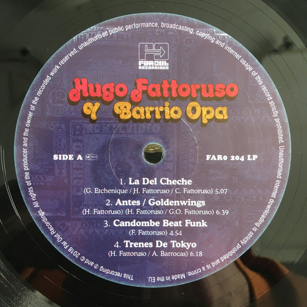 Hugo Fattoruso : Hugo Fattoruso Y Barrio Opa (LP, Album)