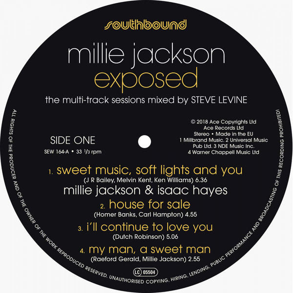 Millie Jackson : Exposed: The Multi Track Sessions (LP, Album, Mixed)