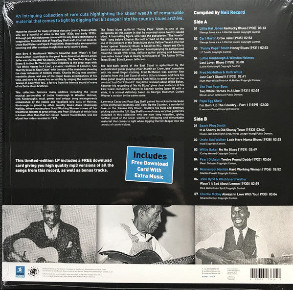 Various : The Rough Guide To The Best Country Blues You've Never Heard: Reborn And Remastered (LP, Album, Comp)