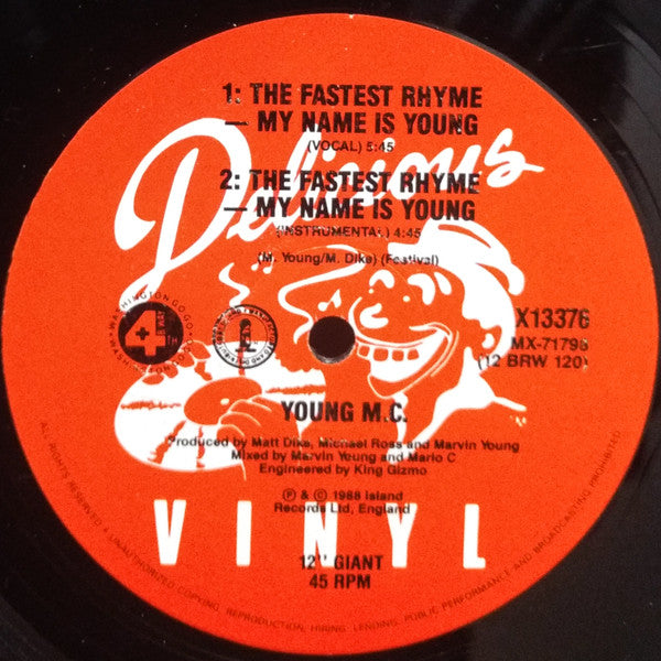 Young MC : Know How / The Fastest Rhyme (12", Promo)