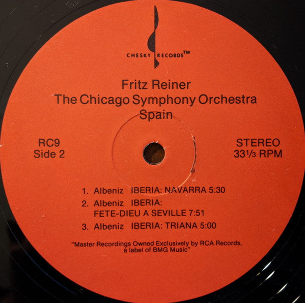 Fritz Reiner, The Chicago Symphony Orchestra : Spain (LP)