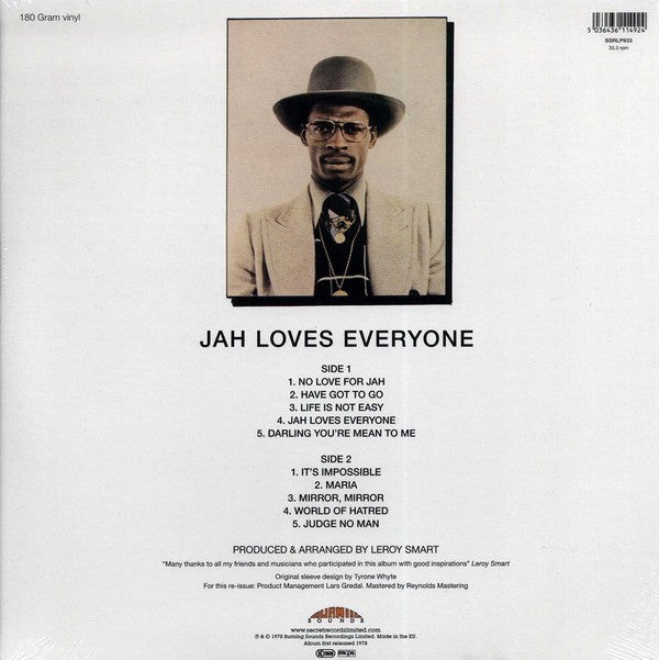 Leroy Smart : Jah Loves Everyone (LP, Album, RE, 180)