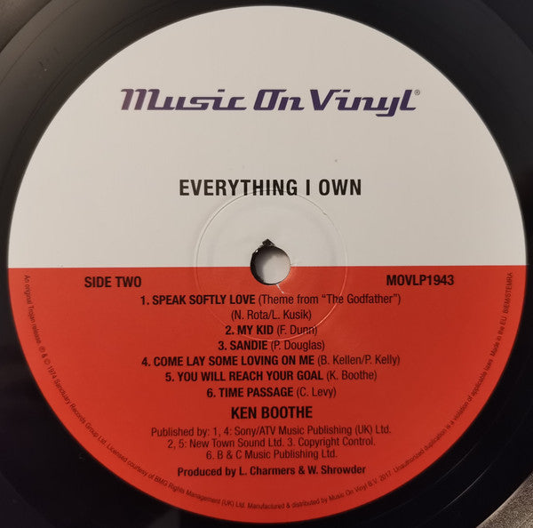 Ken Boothe : Everything I Own (LP, Album, RE, 180)