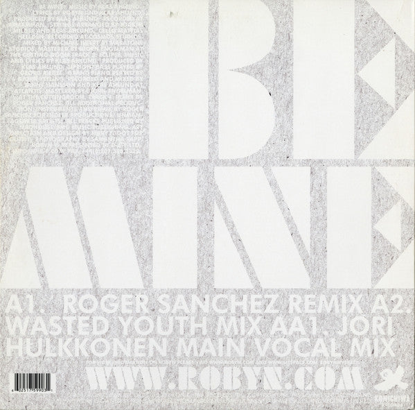 Robyn : Be Mine (12")