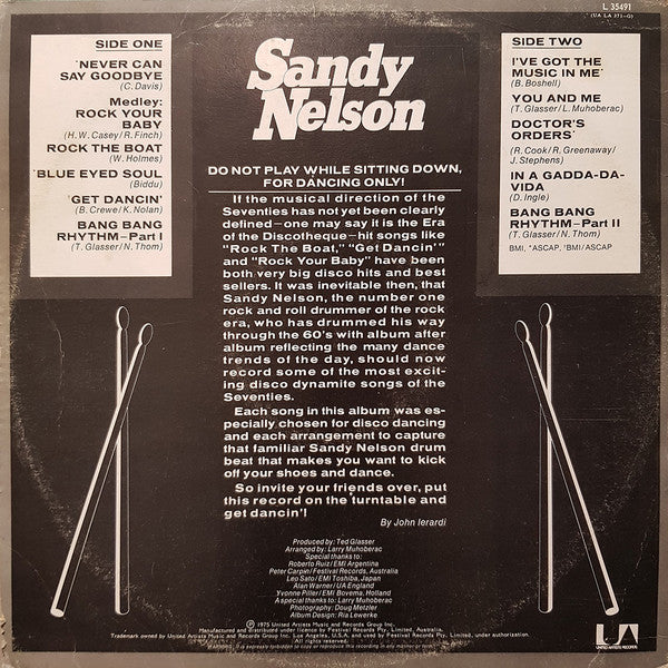 Sandy Nelson : Bang Bang Rhythm (LP, Album)