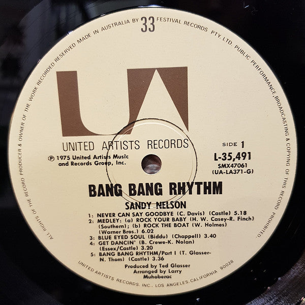 Sandy Nelson : Bang Bang Rhythm (LP, Album)