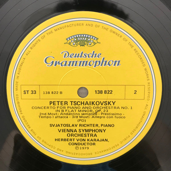 Pyotr Ilyich Tchaikovsky : Piano Concerto No.1 In B Flat Minor (LP, RE)