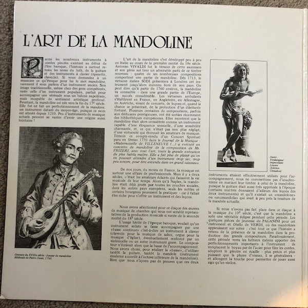 Mandolins L'Orchestre De L'Estudiantina De I'lle De France : L'Art De La Mandoline (LP)
