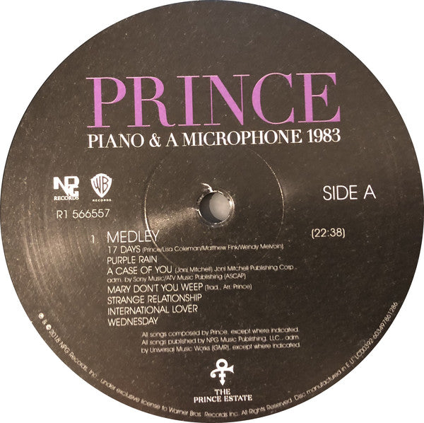 Prince : Piano & A Microphone 1983 (LP, Album, 180)