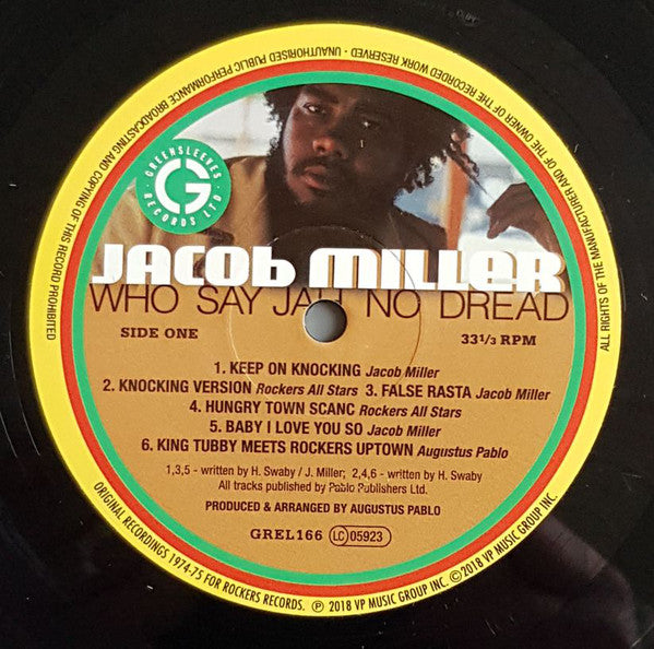 Jacob Miller : Who Say Jah No Dread (The Classic Augustus Pablo Sessions 1974-75)  (LP, Comp, RE)