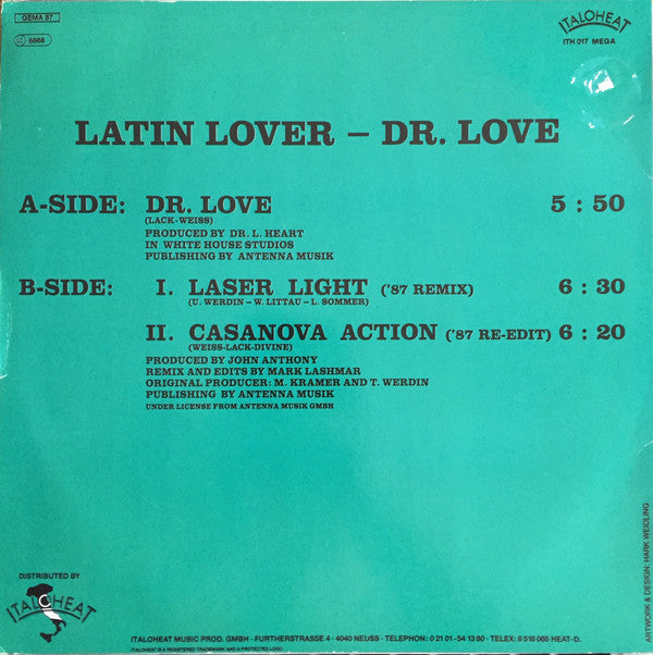 Latin Lover : Dr. Love (12", Maxi)