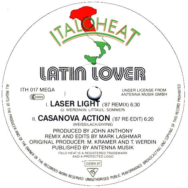 Latin Lover : Dr. Love (12", Maxi)