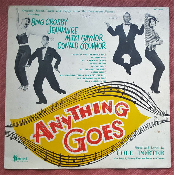 Bing Crosby, Donald O'Connor, Jeanmaire*, Mitzi Gaynor : Anything Goes (LP)