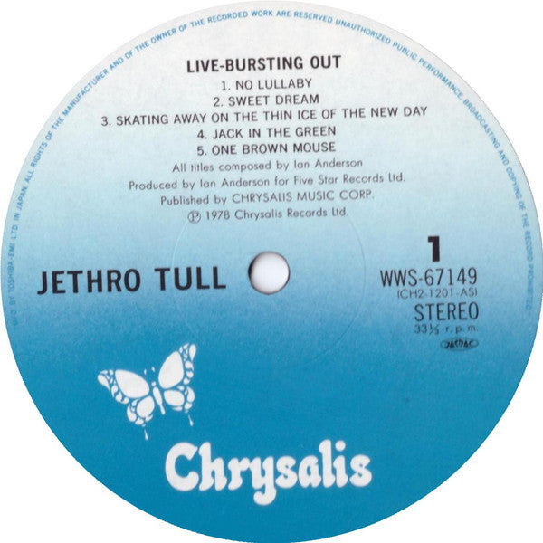 Jethro Tull : Live - Bursting Out (2xLP, Album)