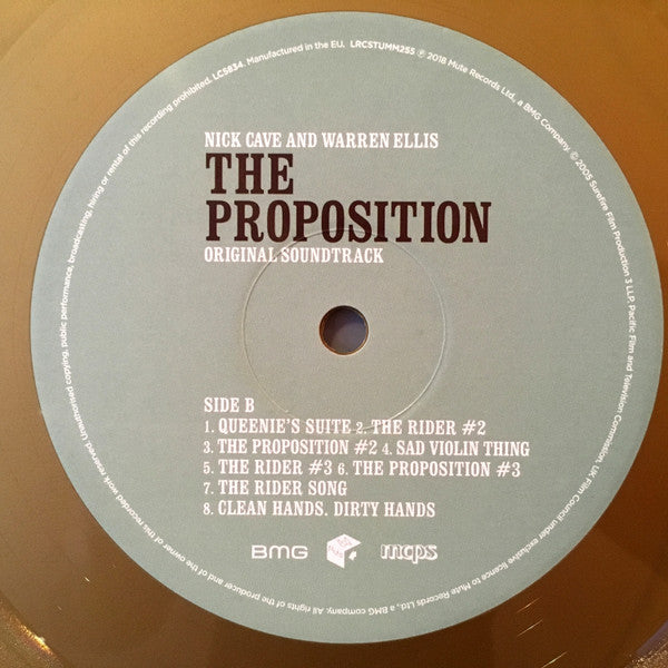 Nick Cave & Warren Ellis : The Proposition (Original Soundtrack) (LP, Album, Ltd, RM, Gol)