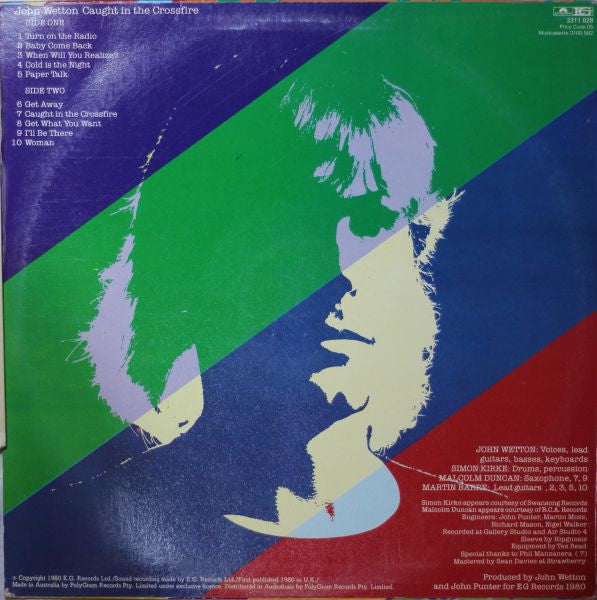 John Wetton : Caught In The Crossfire (LP, Album)