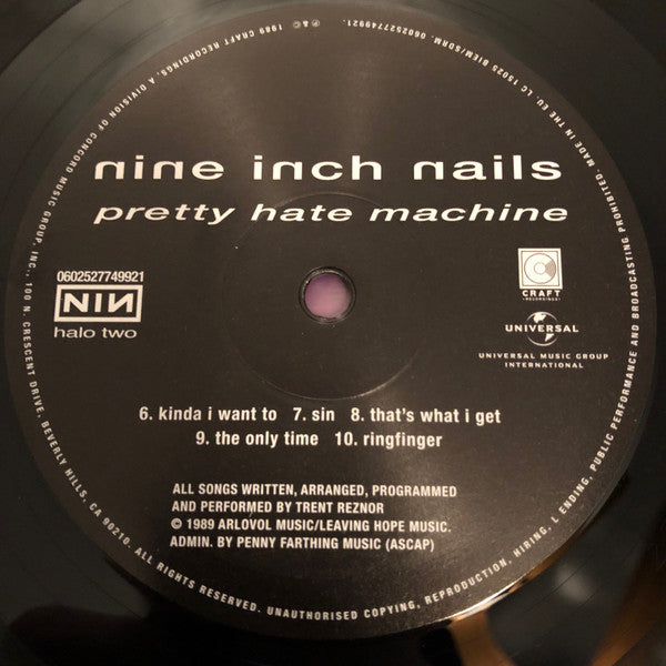 Nine Inch Nails : Pretty Hate Machine (LP, Album, RE)