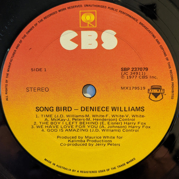 Deniece Williams : Song Bird (LP, Album)