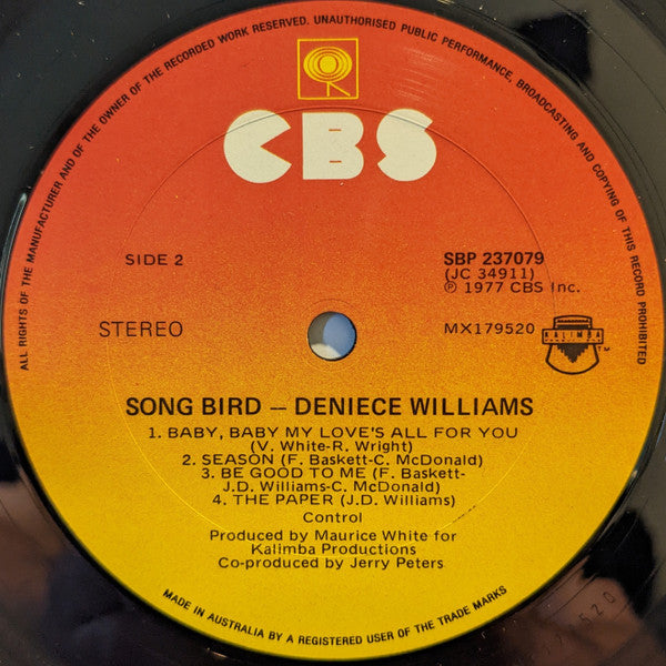 Deniece Williams : Song Bird (LP, Album)