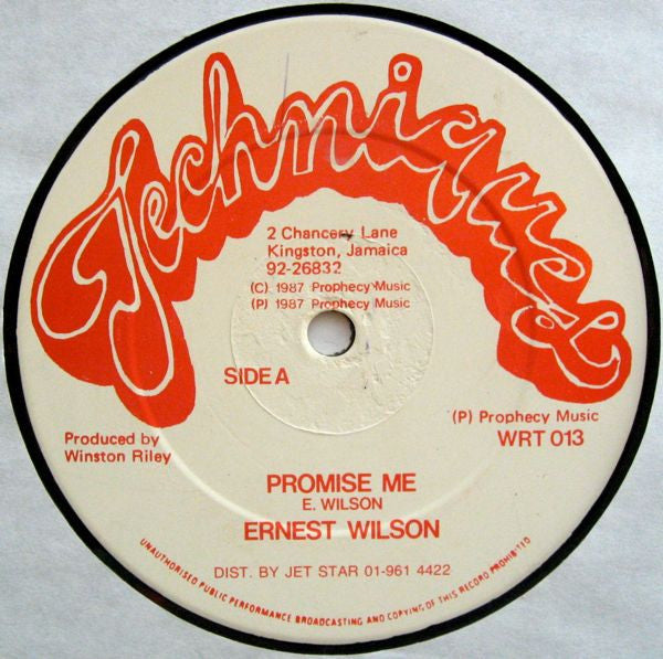 Ernest Wilson : Promise Me (12")