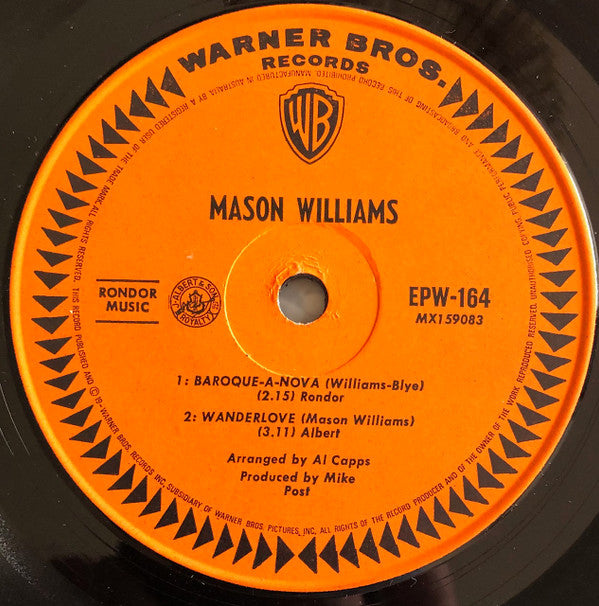 Mason Williams : Classical Gas (7", EP)