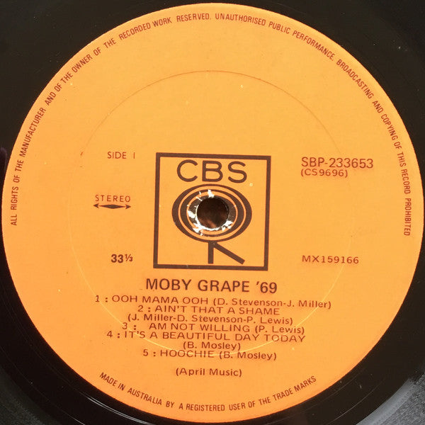 Moby Grape : Moby Grape '69 (LP)
