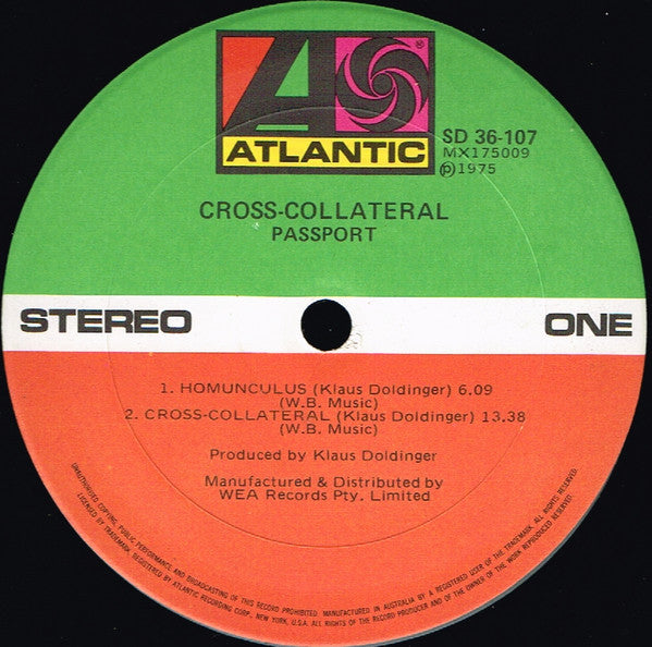 Passport (2) : Cross-Collateral (LP, Album)