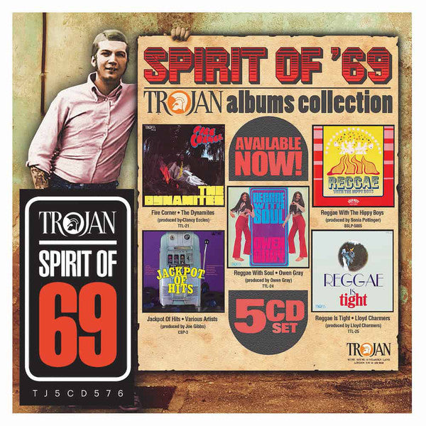 Various : Spirit Of '69: Trojan Albums Collection (5xCD, Album, Comp)