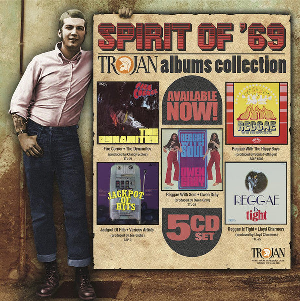 Various : Spirit Of '69: Trojan Albums Collection (5xCD, Album, Comp)