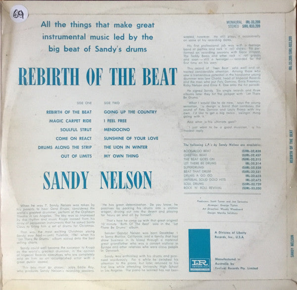 Sandy Nelson : Rebirth Of The Beat (LP)