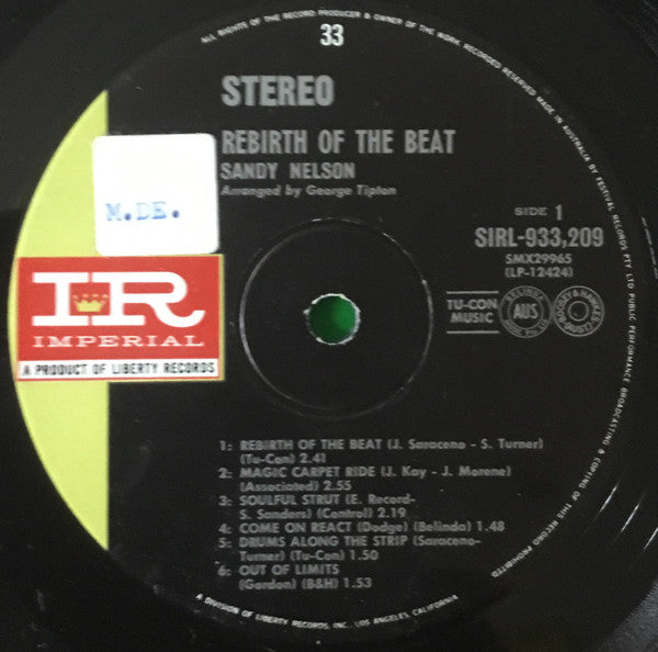 Sandy Nelson : Rebirth Of The Beat (LP)