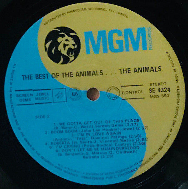The Animals : The Best Of The Animals (LP, Comp)