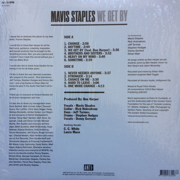 Mavis Staples : We Get By (LP, Album, 180)