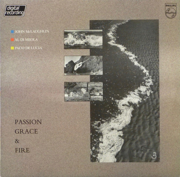 John McLaughlin - Al Di Meola - Paco De Lucía : Passion, Grace & Fire (LP, Album)